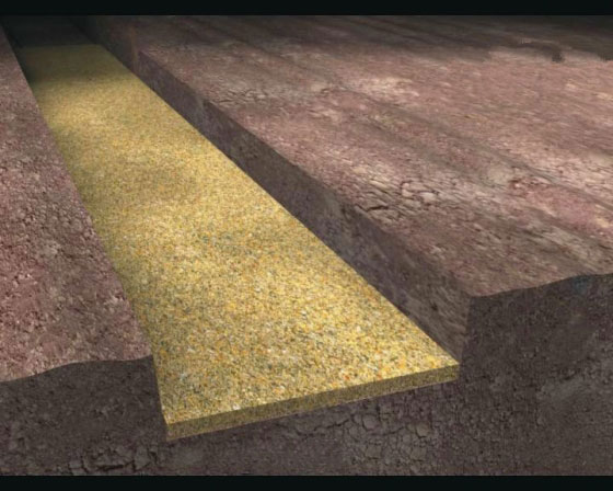 成品排水沟测量放线