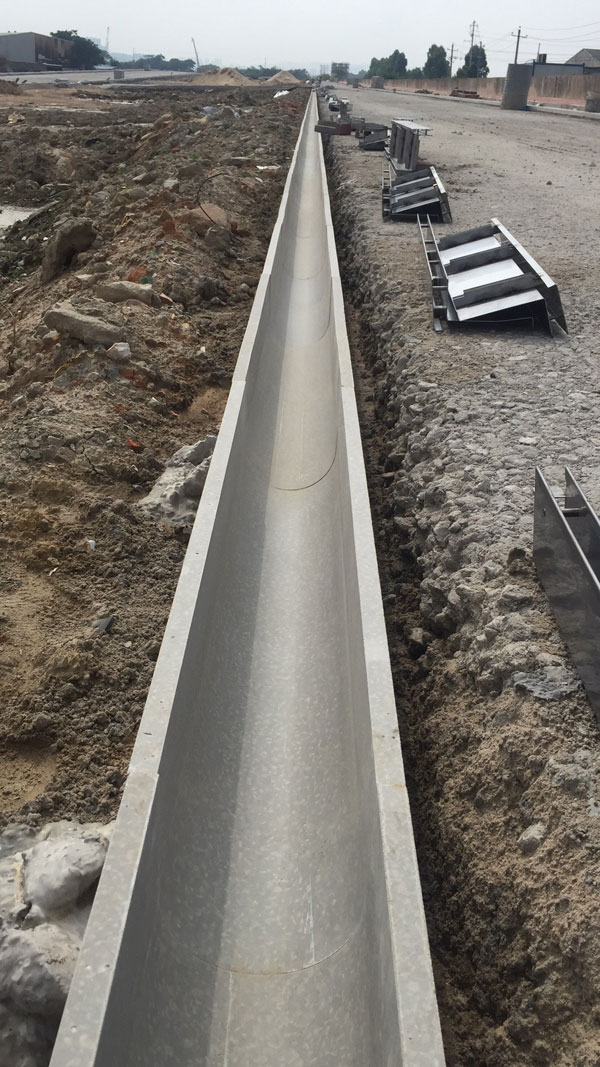 u型排水沟安装图