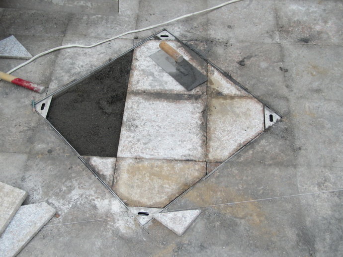 304不锈钢铺砖井盖