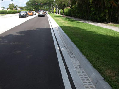 渗透式排水沟安装实例